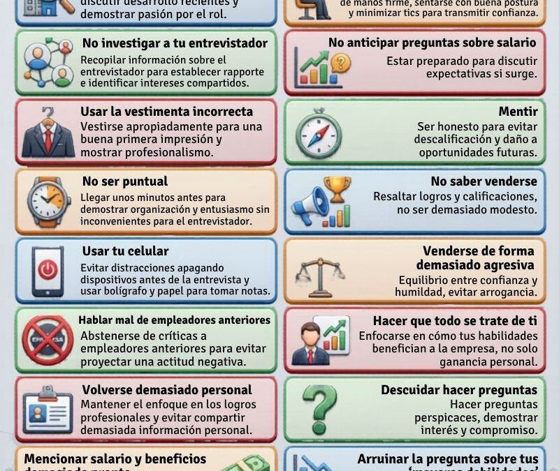 Blog 2 Errores de entrevista que debes evitar