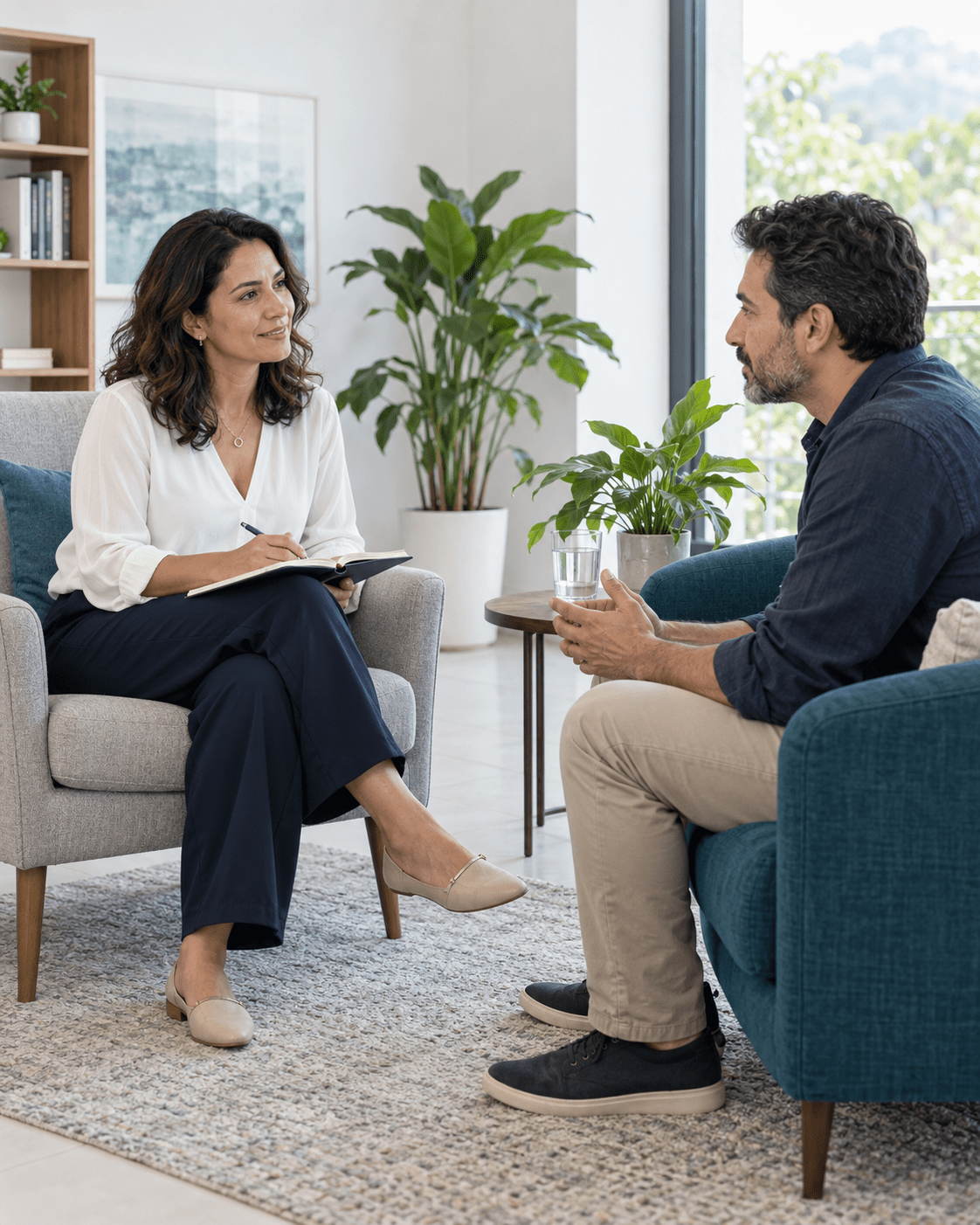 Conversación de coaching de vida con acompañamiento profesional